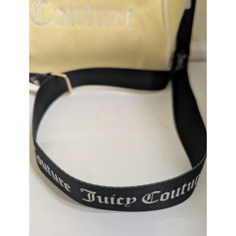 Juicy Couture Sweet N Juicy Apple Tote Yellow Terry Strawberry Bag Purse New